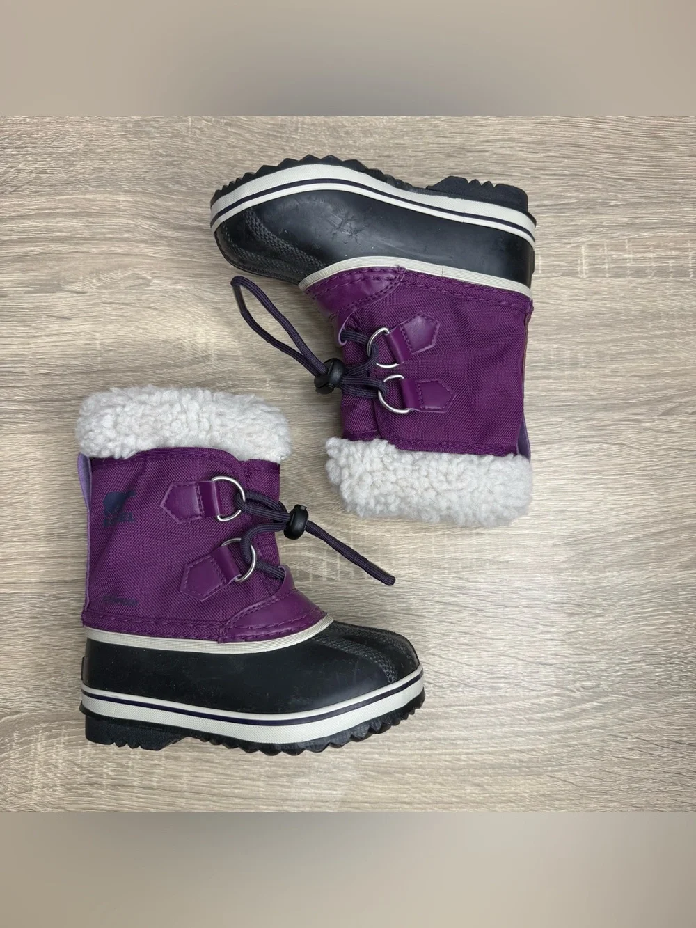 Sorel Purple Children’s Yoot PAC Nylon Waterproof Winter Boots Size 9